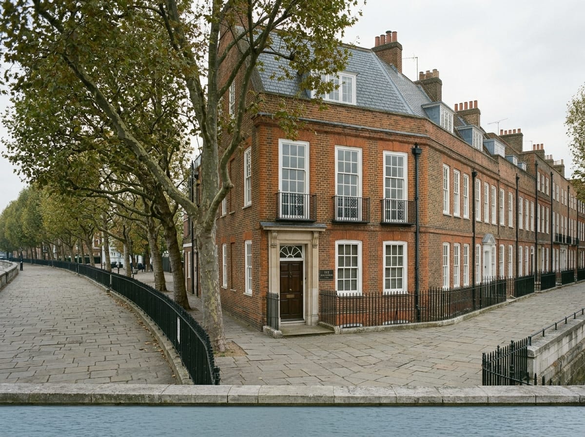 A maisonette on Cheyne Walk, Chelsea.
