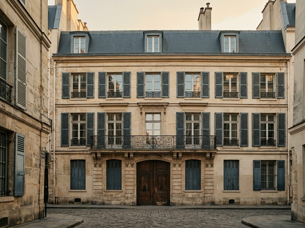 A 17th-century apartment on Rue des Archives, Marais.