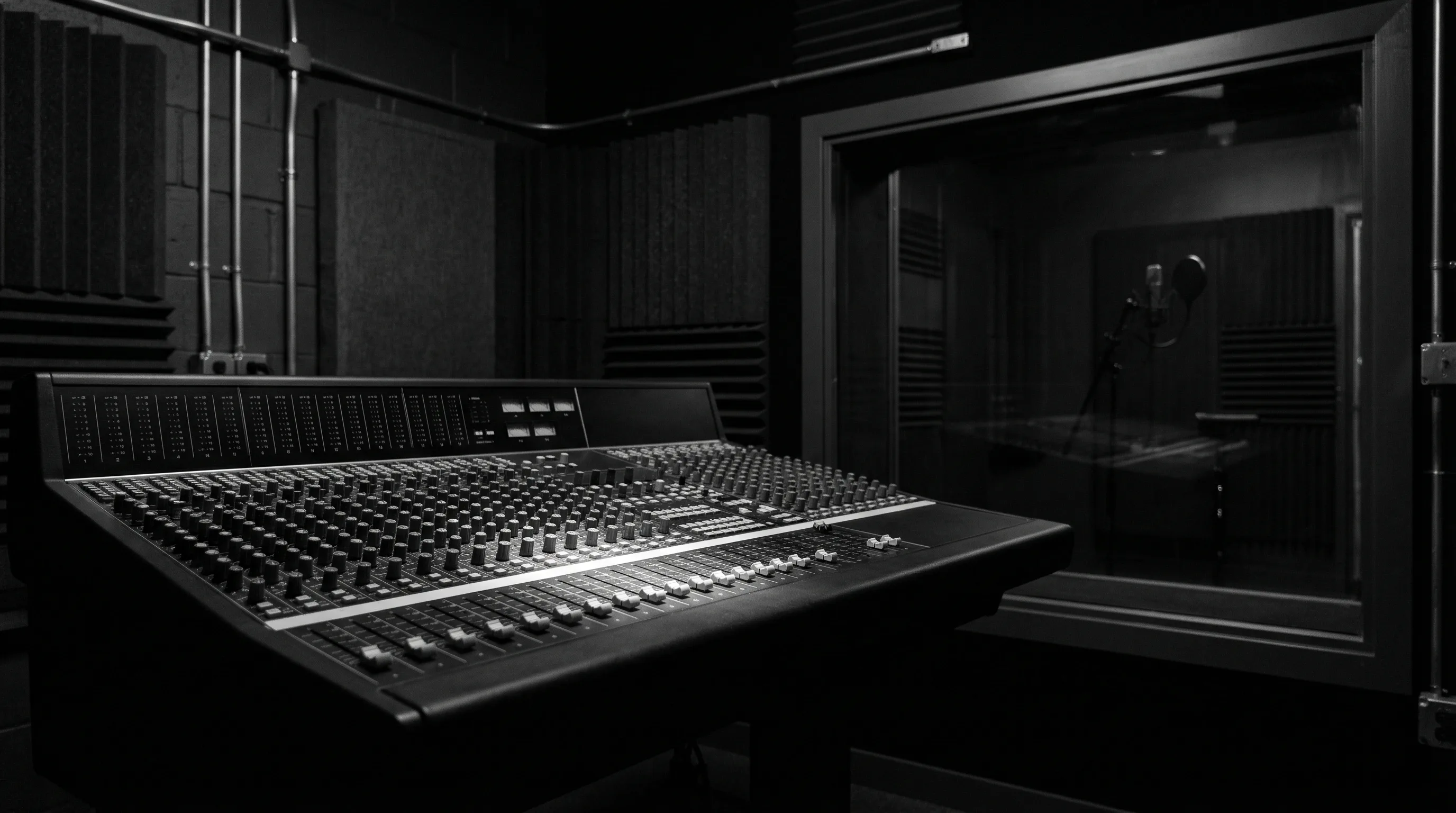 Immersive music world environment with studio lighting