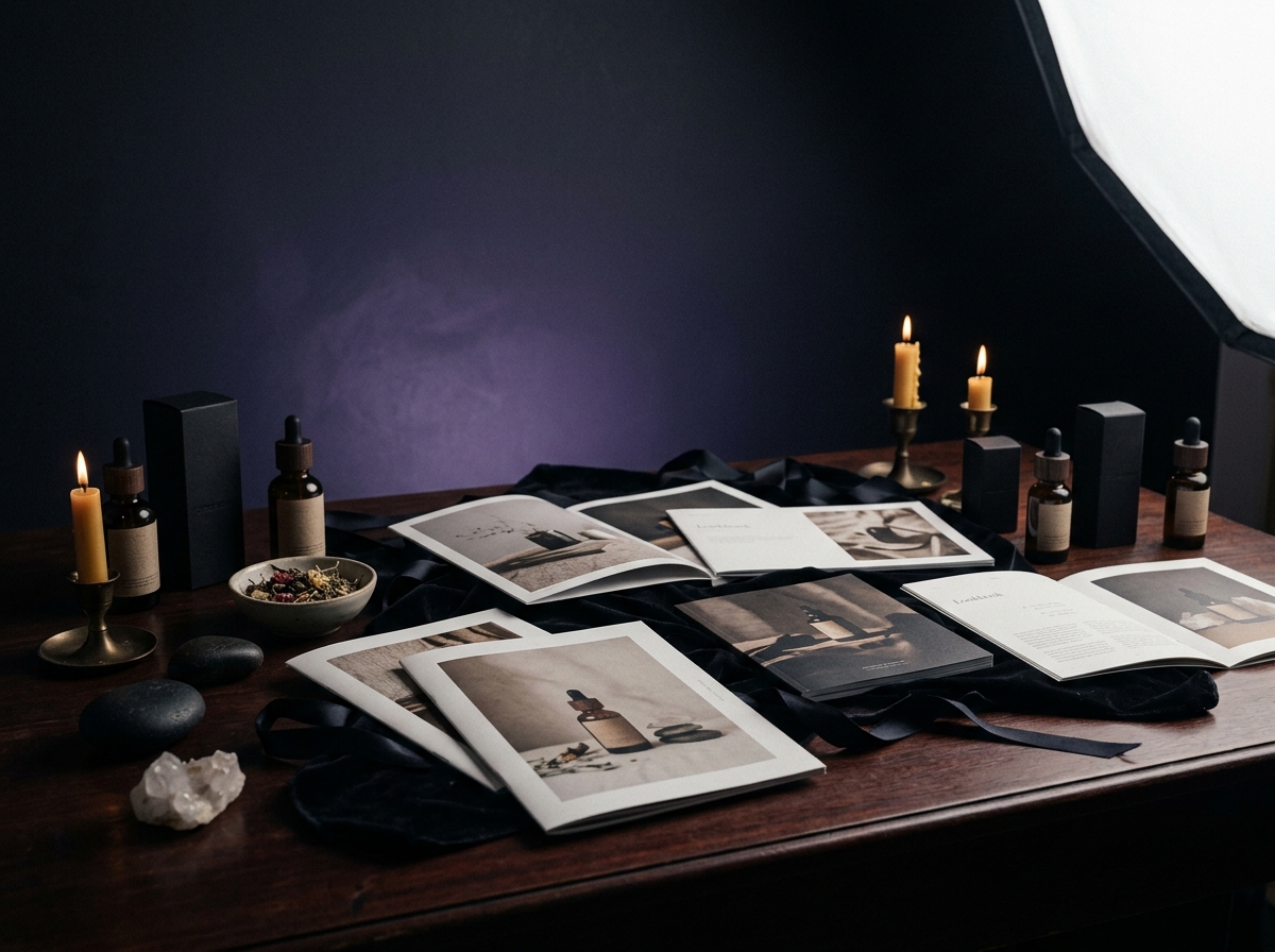 MAISON WELKIN brand collateral — lookbook and printed materials